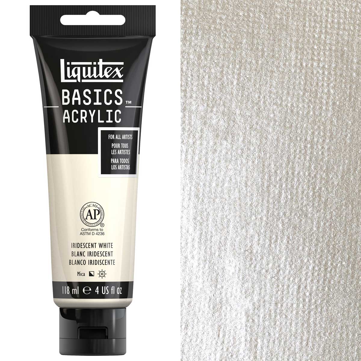 Liquitex Basics Acrylic 118ml Acrylic Paint - 238 Iridescent White