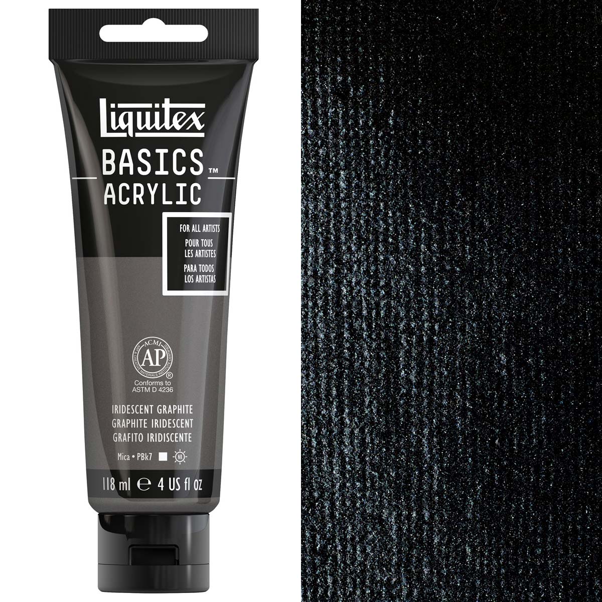 Liquitex Basics Acrylic 118ml Acrylic Paint - 049 Iridescent Graphite