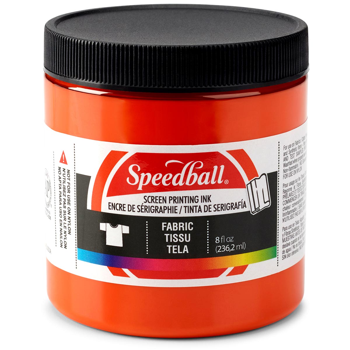 Speedball Fabric Screen Printing Ink – Orange – 236ml (8oz) by Speedball
