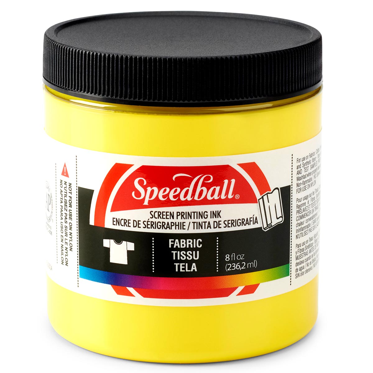 Speedball Fabric Screen Printing Ink – Yellow – 236ml (8oz) by Speedball