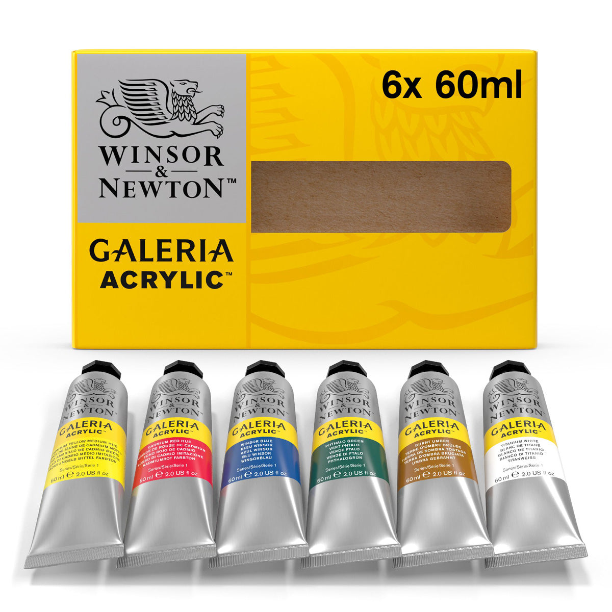 Winsor & Newton Galeria Acrylic Galeria 6 Tube Set - Winsor & Newton at DRK Crafts