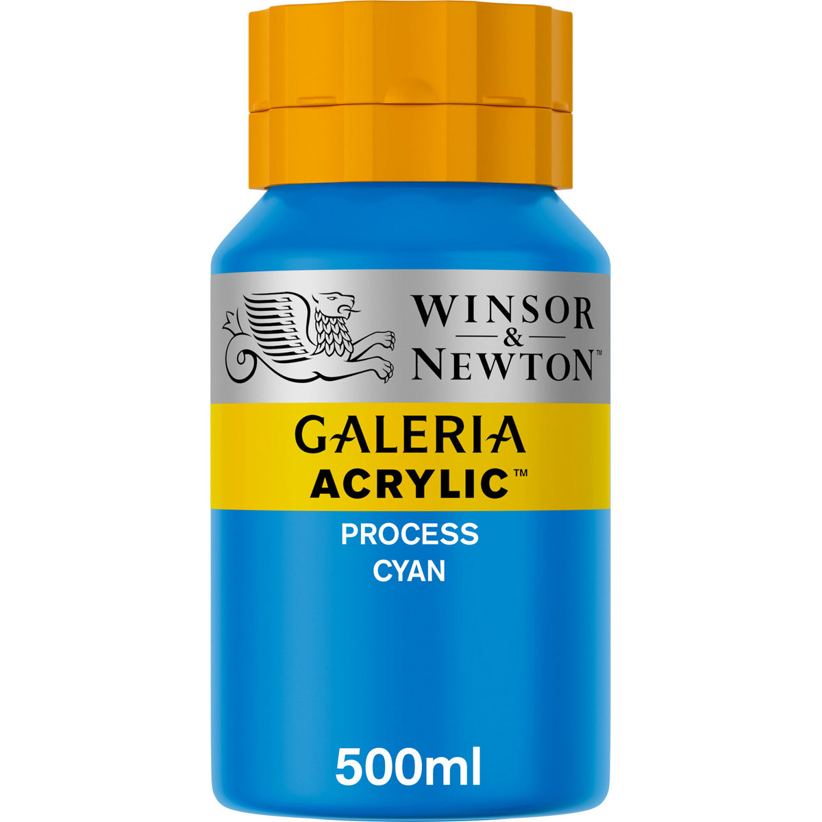 Winsor & Newton Galeria Acrylic 500ml Process Cyan - Winsor & Newton at DRK Crafts