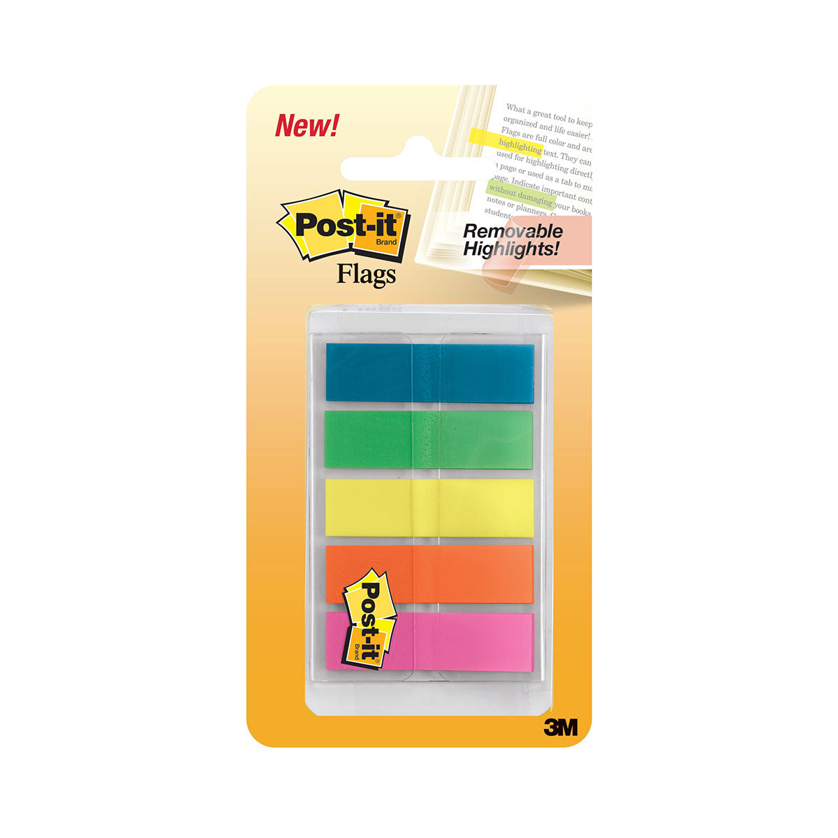 3M Post It Index Translucent Small in Sleeve Disp Assd Colours