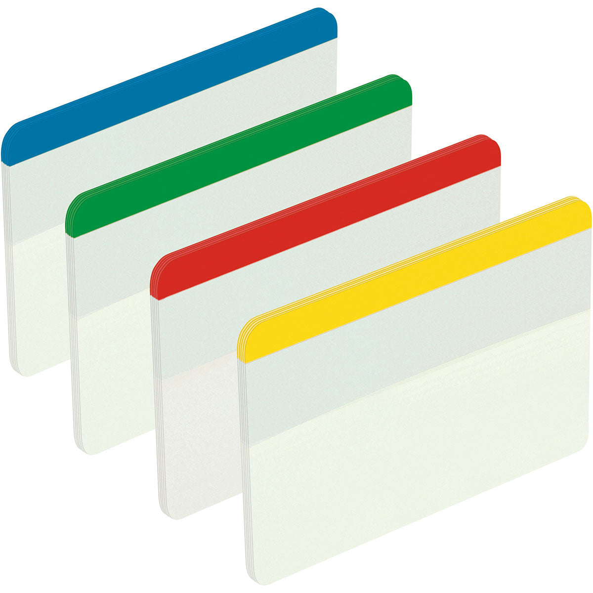 3M Post It Index Strong Filing Tabs Large- 4 Assorted Colours