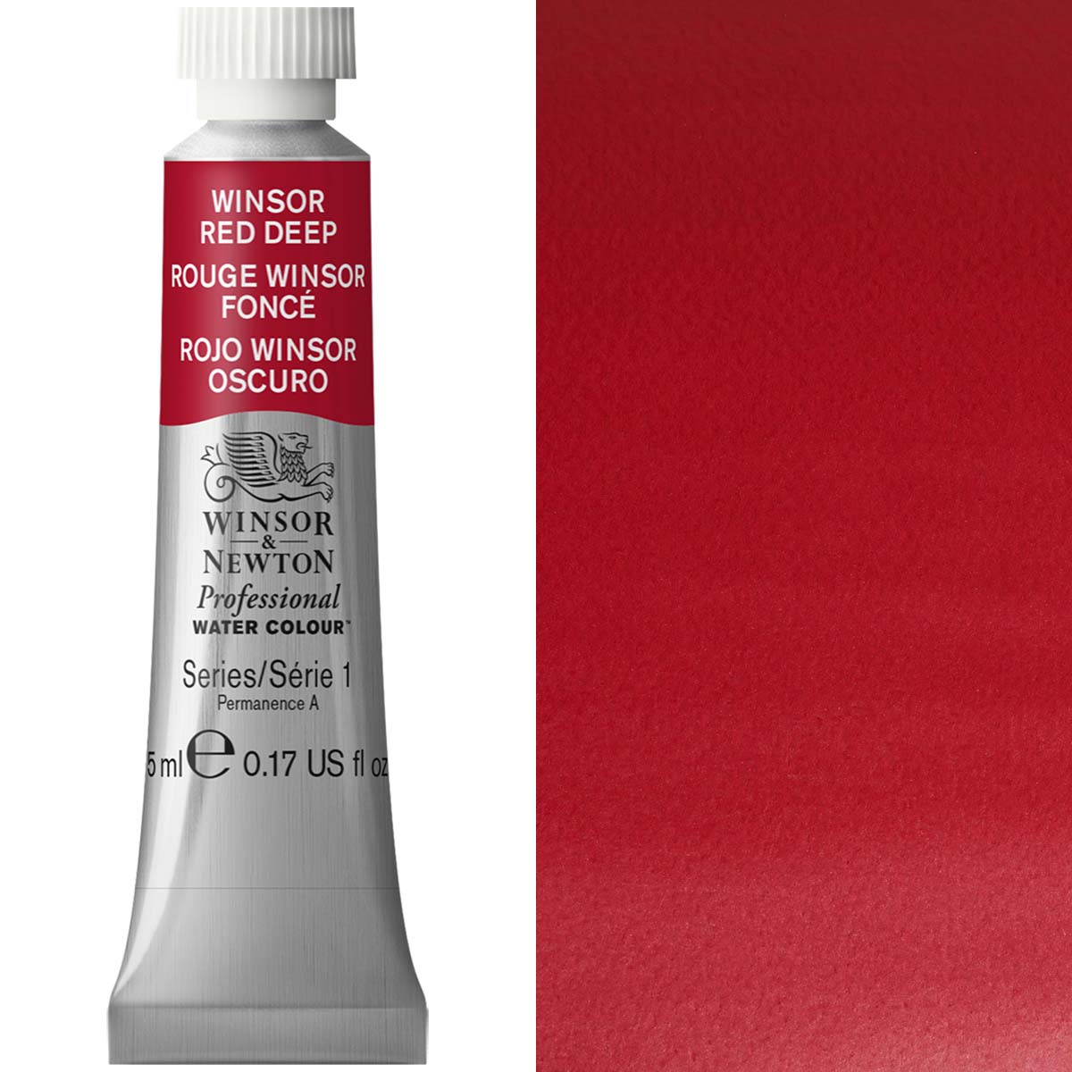 Winsor & Newton Professional Watercolour 5ml Winsor Red Deep - Winsor & Newton at DRK Crafts