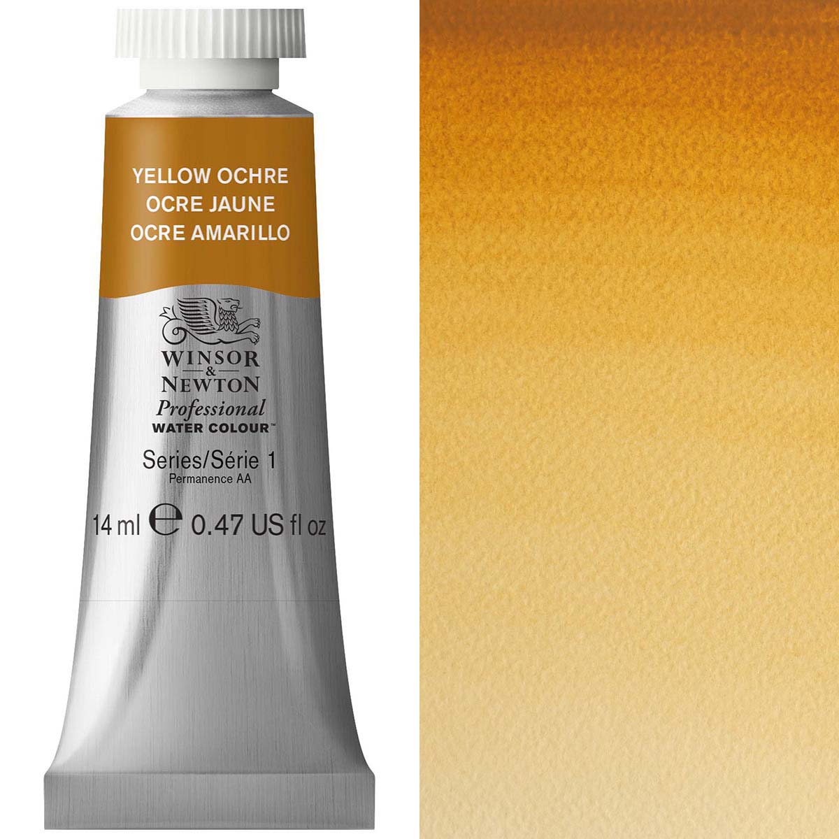 Winsor & Newton Yellow Ochre 14ml - S1 Professional Watercolour - Winsor & Newton at DRK Crafts