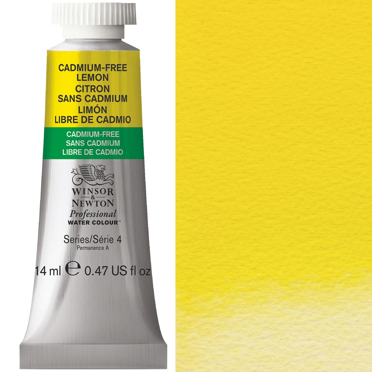 Winsor & Newton Cadmium FREE Lemon 14ml - S4 Professional Watercolour - Winsor & Newton at DRK Crafts