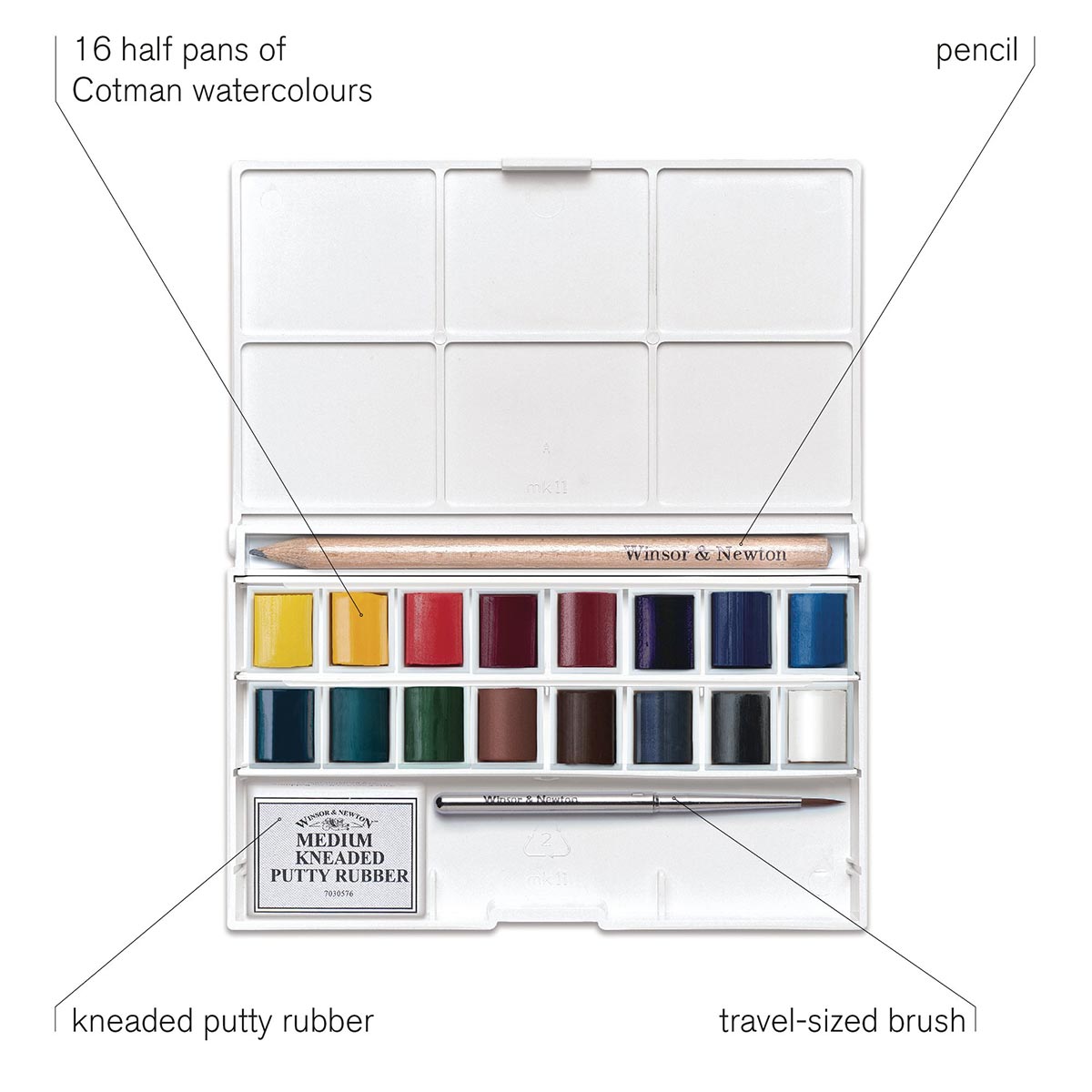 Winsor & Newton Cotman Watercolours Deluxe Sketchers' Pocket Box - Winsor & Newton at DRK Crafts