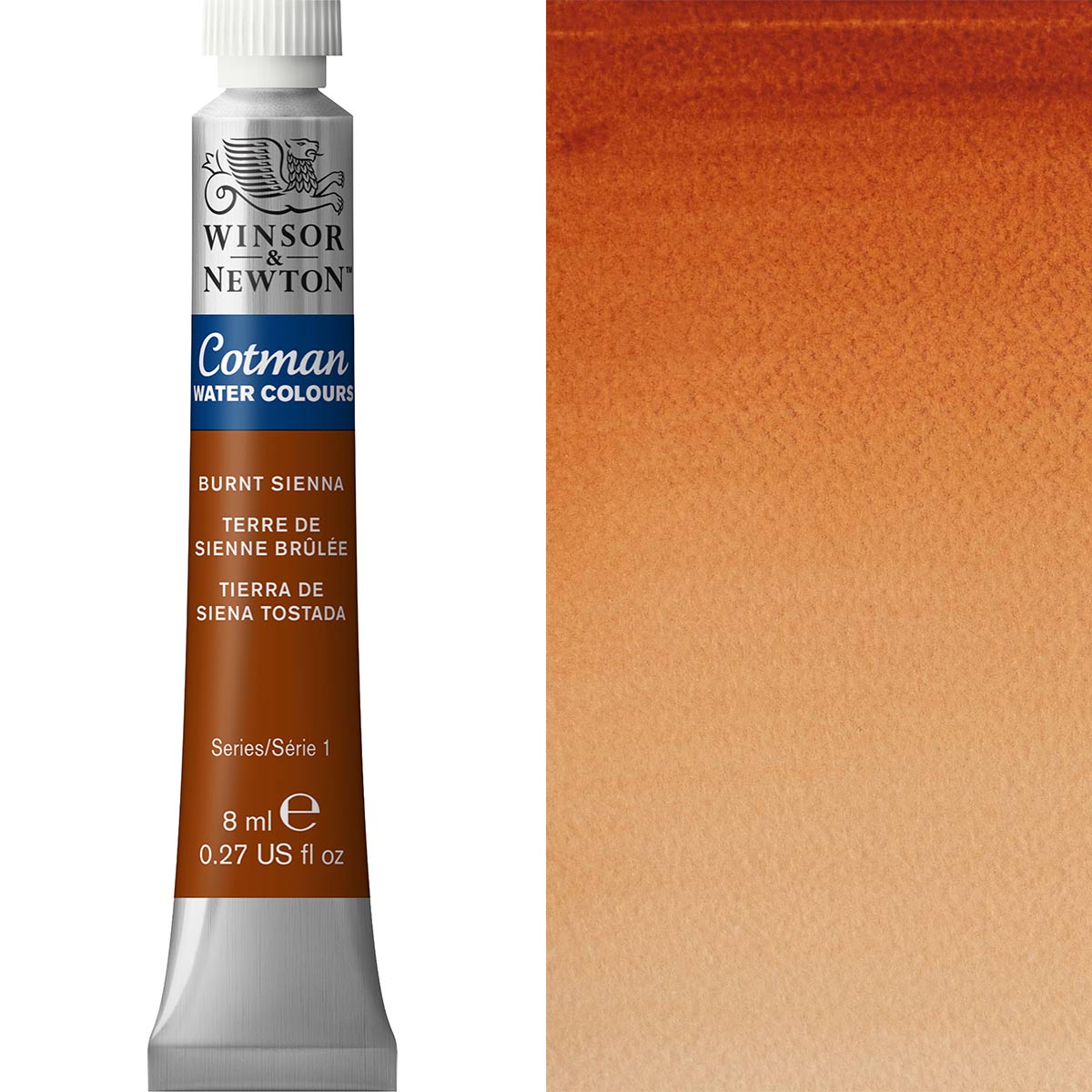 Winsor & Newton Cotman Watercolour 8ml - Burnt Sienna - Winsor & Newton at DRK Crafts