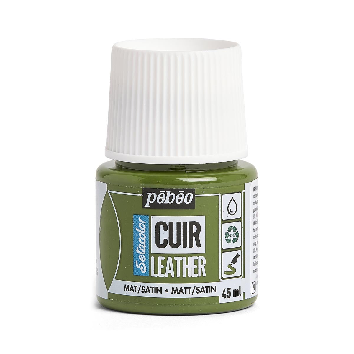 Pebeo Setacolor Leather - Khaki Green (45ml)