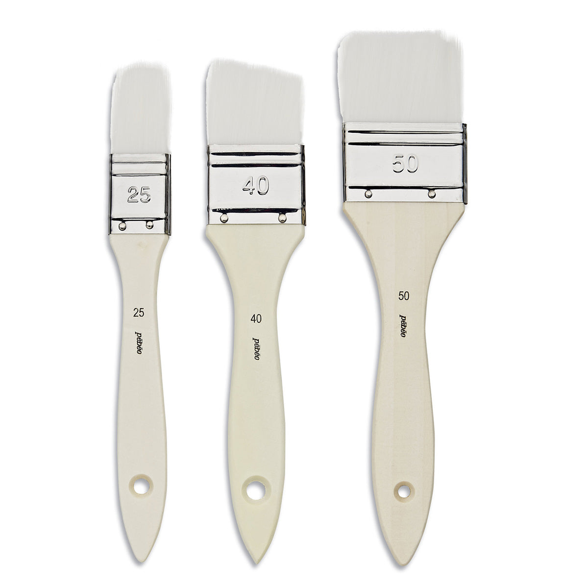 Set of 8 Short Handle Brushes Assortment _x0096_ Golden Taklon