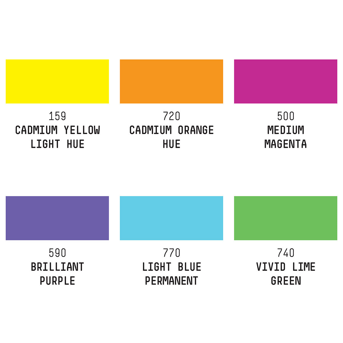 Liquitex LQX Proffesional Fine Markers 6 Set Vibrant