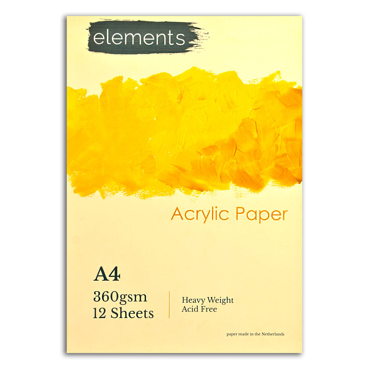 Elements Acrylic Paper Pad 12s 360gsm - A4 – High Quality Art Paper