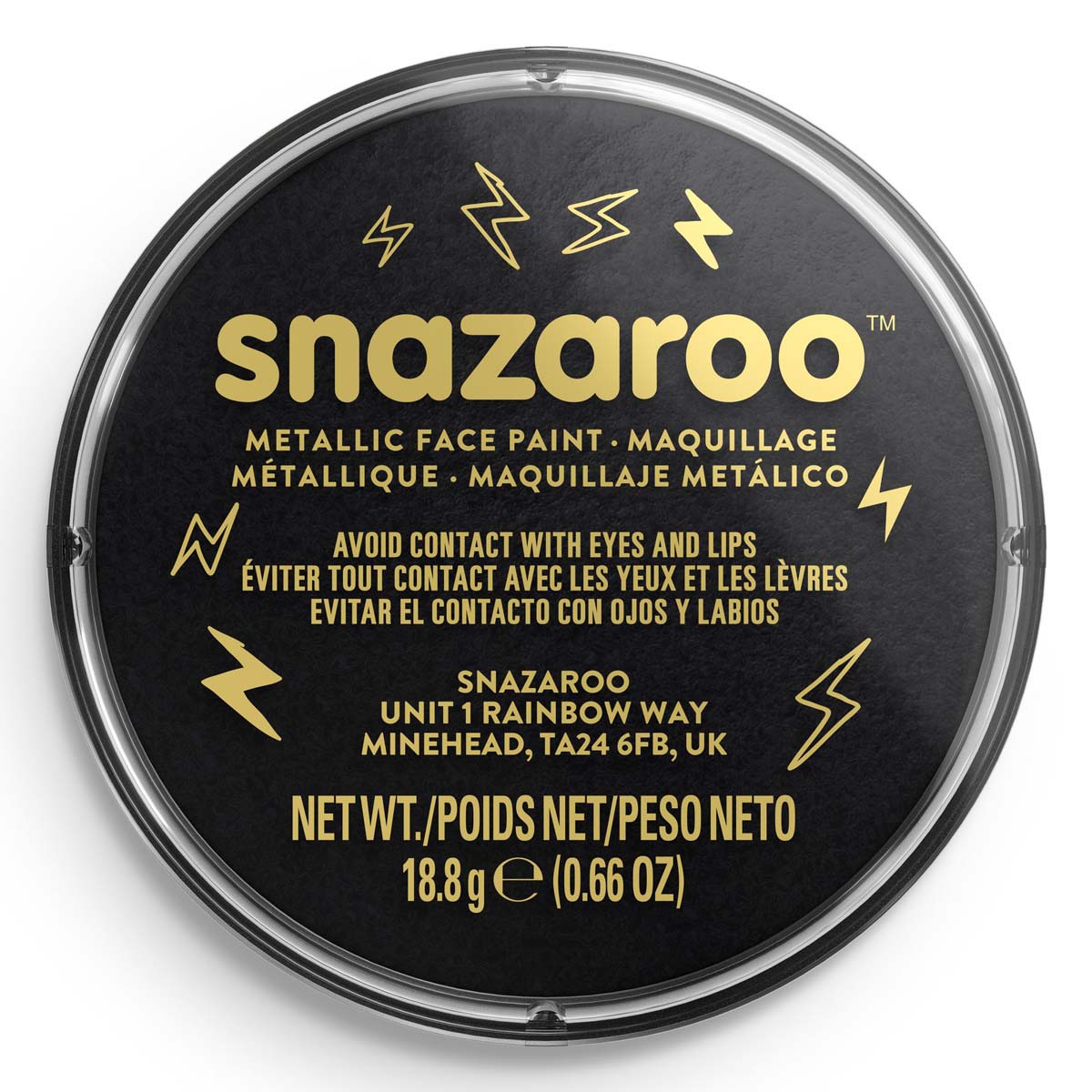 Snazaroo Face Paint 18ml Metallic Black