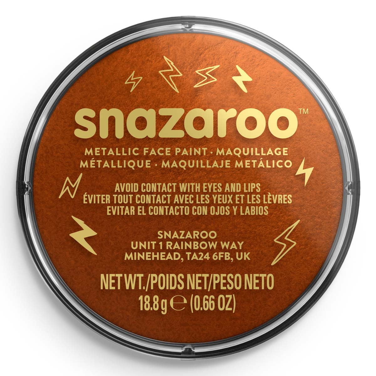 Snazaroo Face Paint 18ml Metallic Copper