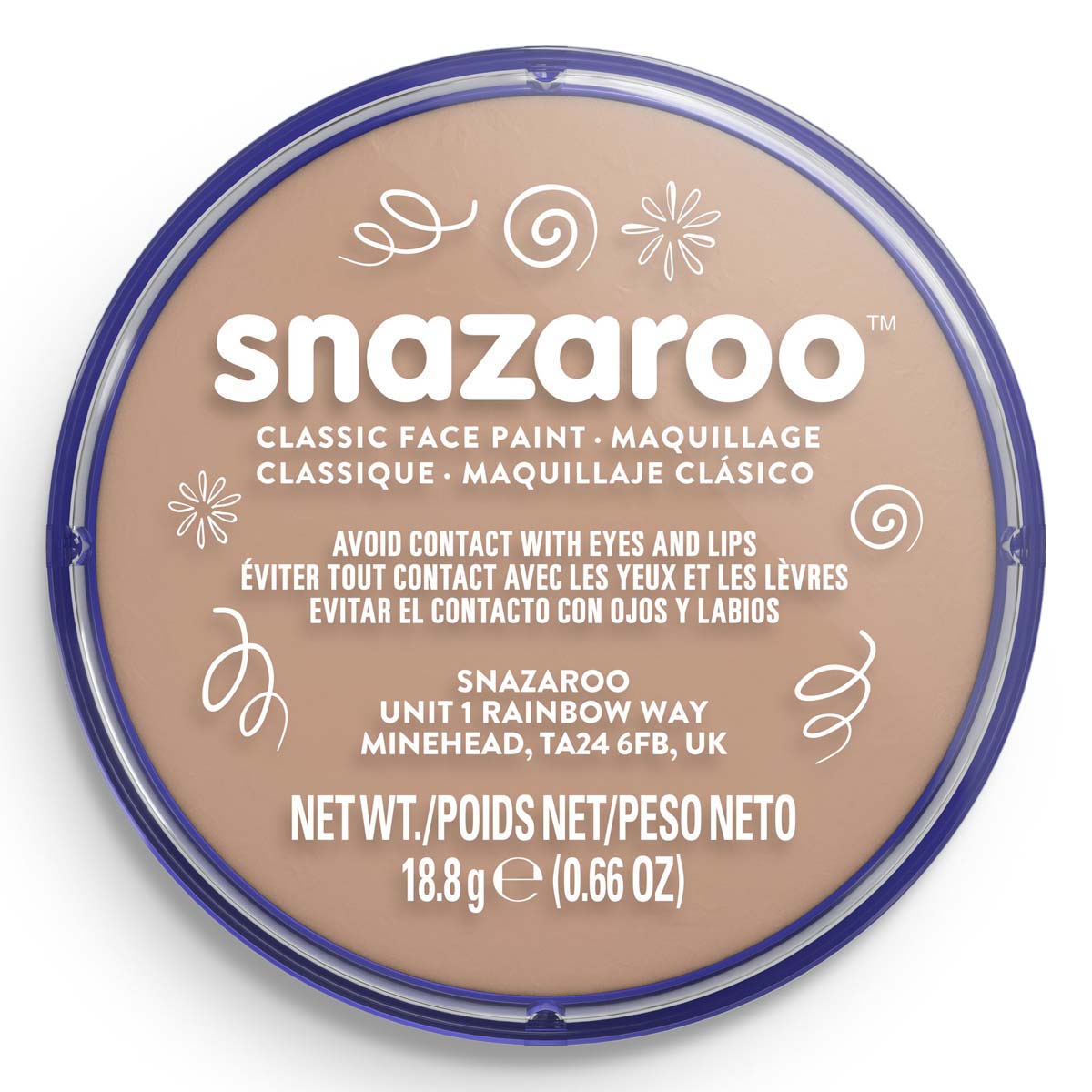 Snazaroo Face Paint 18ml Classic Barely Beige