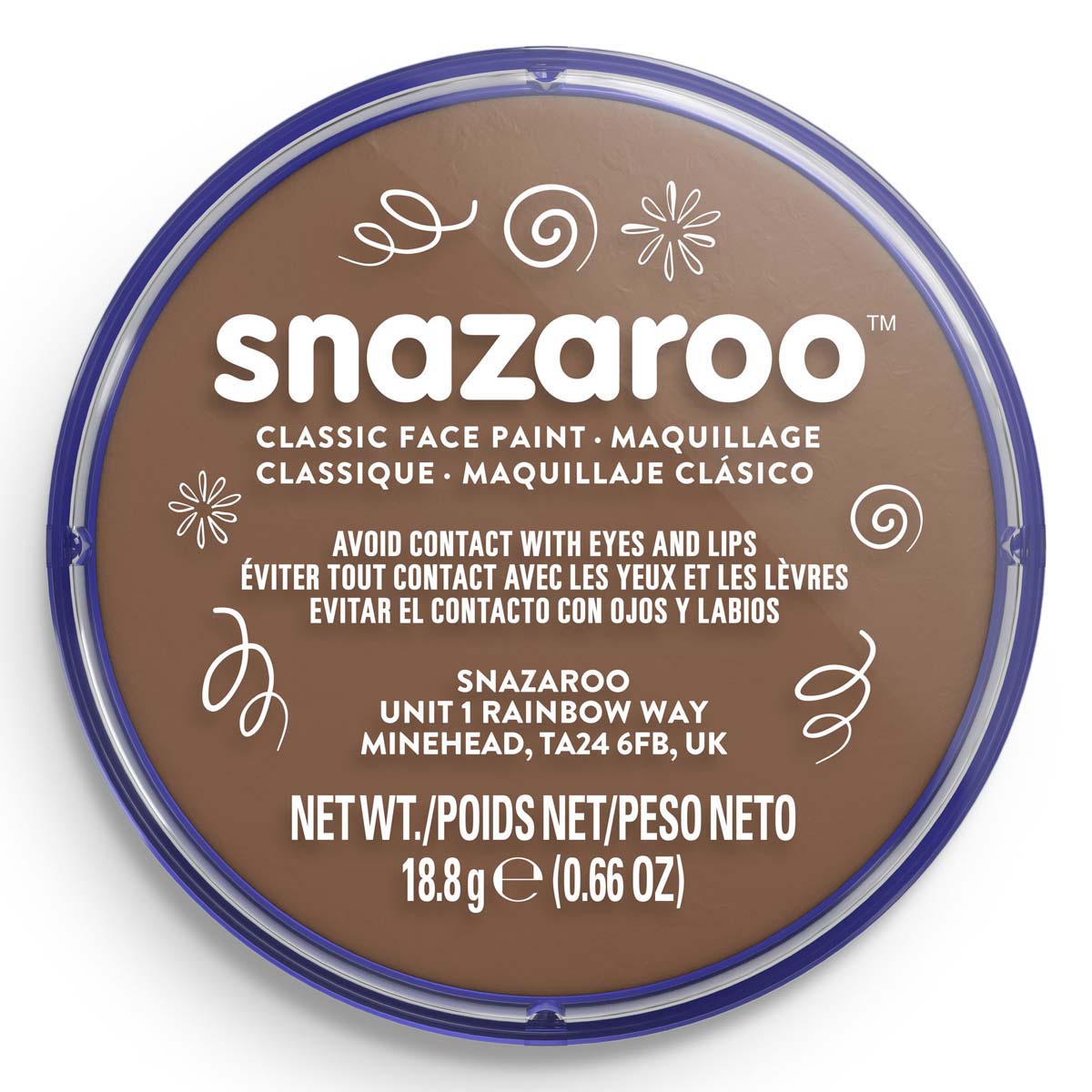 Snazaroo Face Paint 18ml Classic Beige Brown