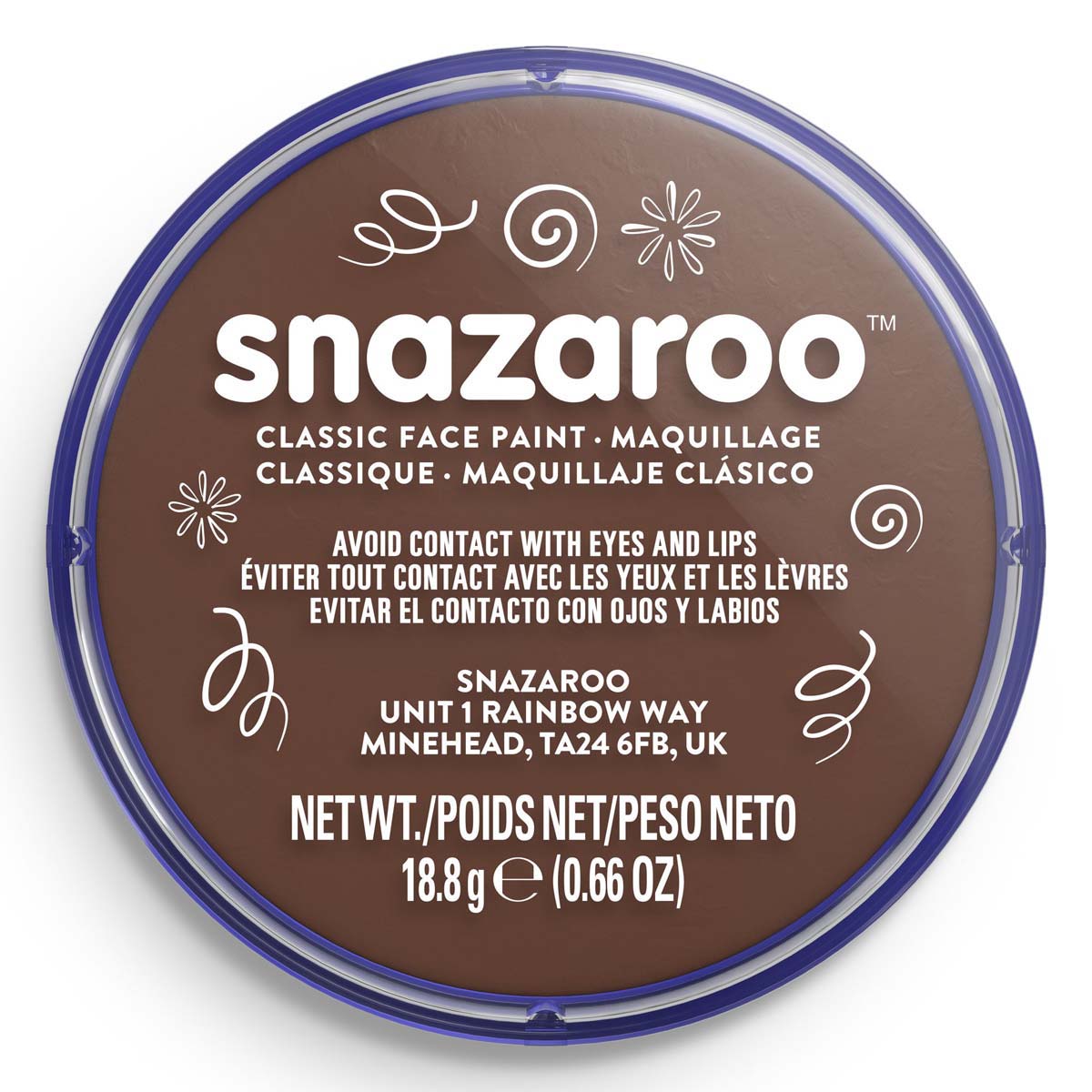 Snazaroo Face Paint 18ml Classic Light Brown