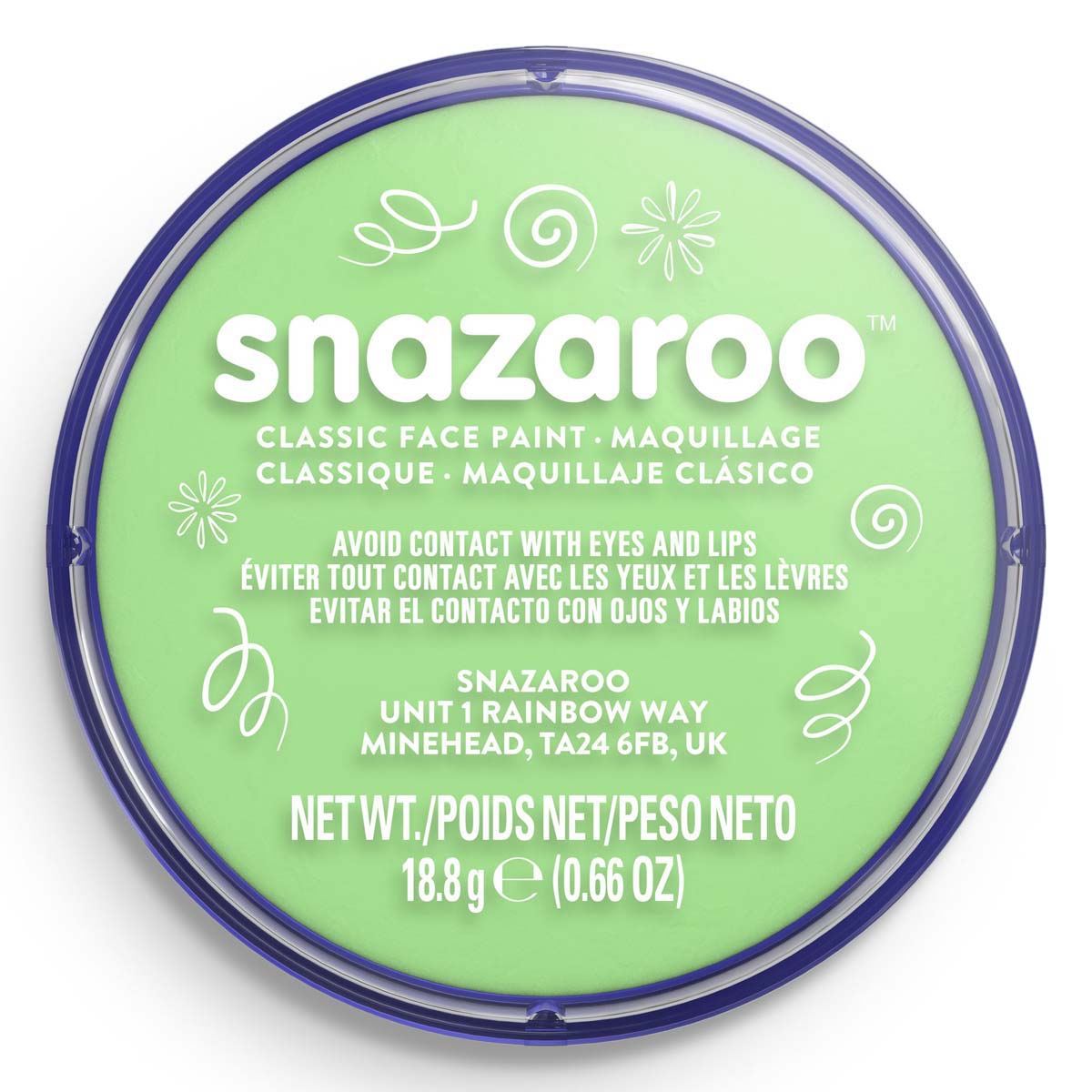 Snazaroo Face Paint 18ml Classic Pale Green