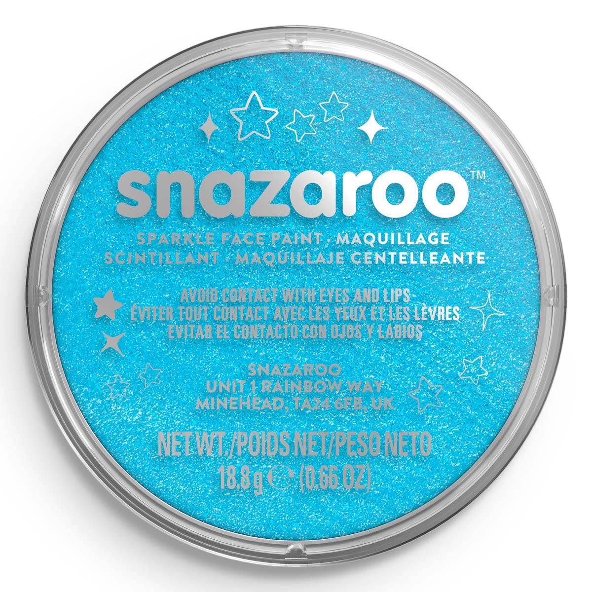 Snazaroo Face Paint 18ml Sparkle Turquoise