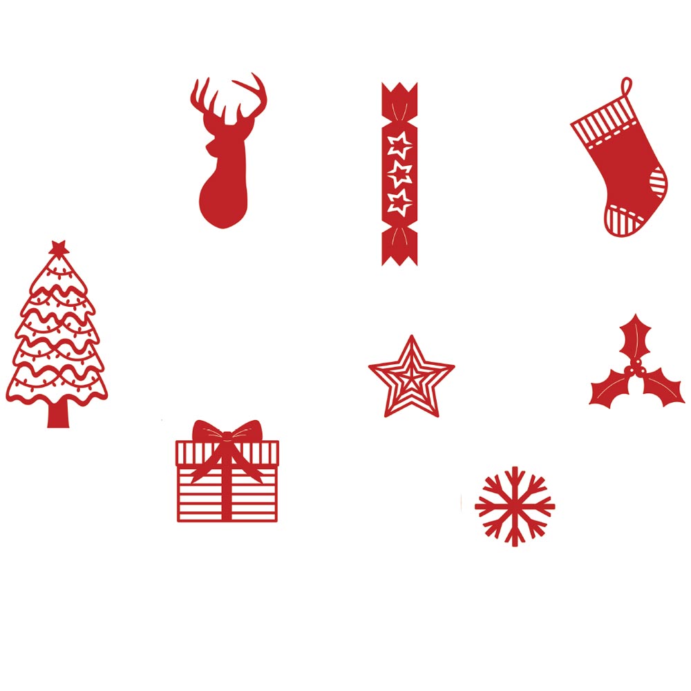 First Edition Christmas Icons Cutting Die for Card Making