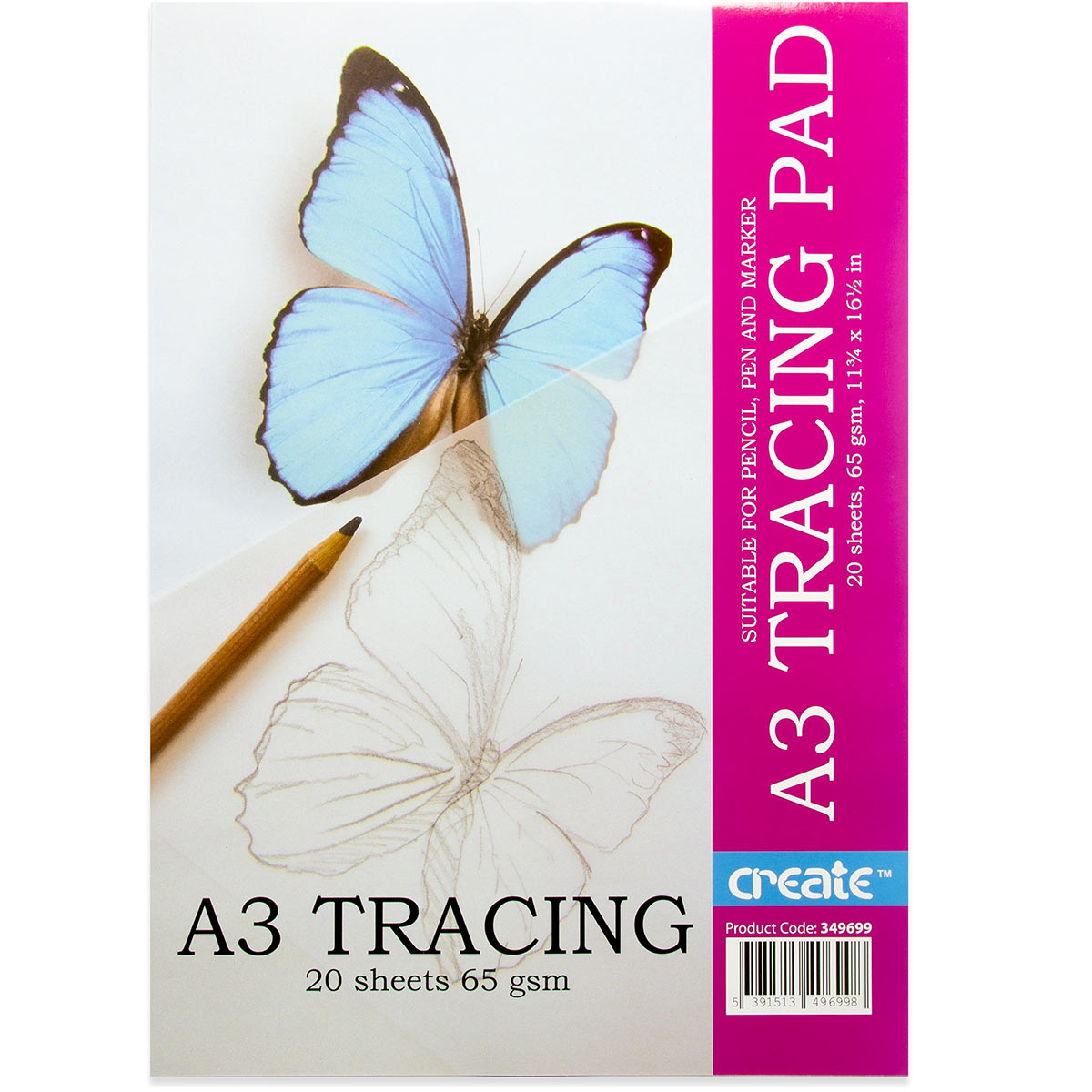 Create A3 Tracing Paper Pads 20s 65gsm