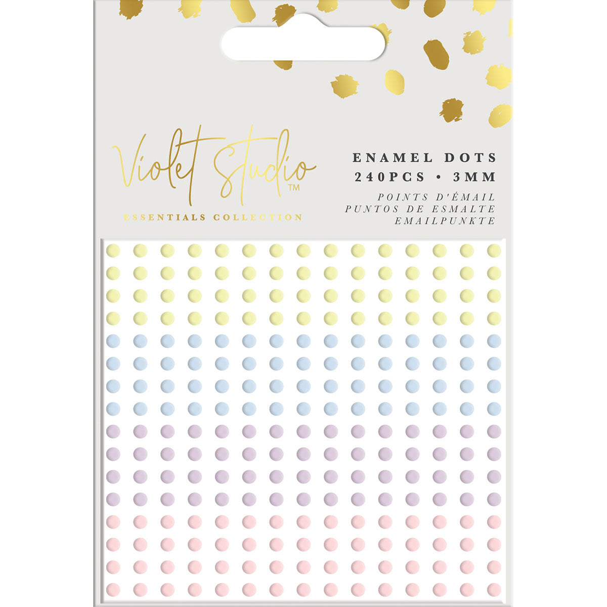 Crafter's Companion Violet Studios Enamel Dots - Pastels - 240pcs