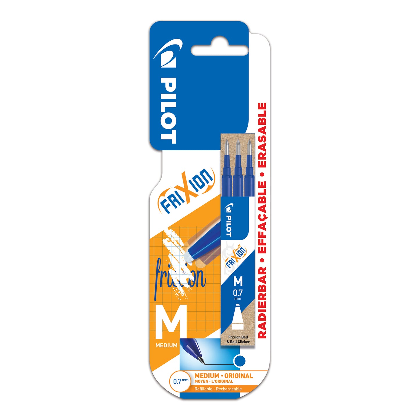 Pilot Frixion Erasable Rollerball 0.7 mm Refill Blue
