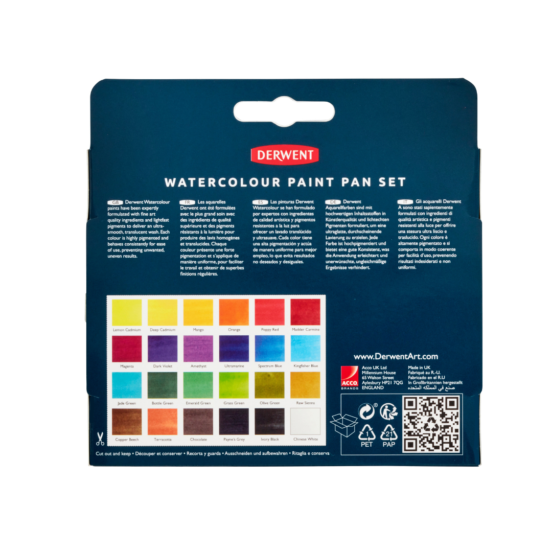 Derwent W/C Paint Pan Set (24)