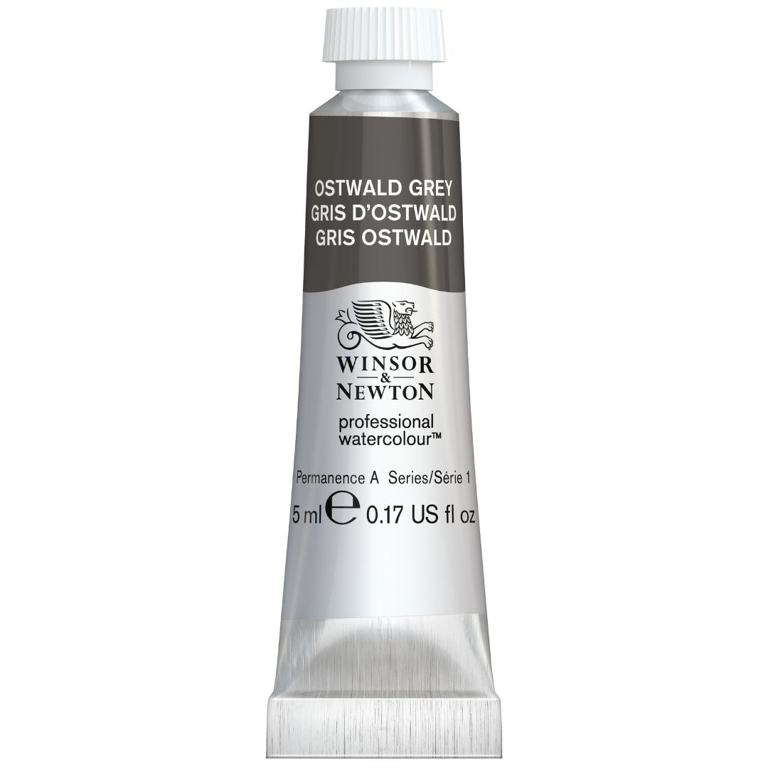 Winsor & Newton Professional Watercolour 5ml Ostwald Grey - Winsor & Newton at DRK Crafts