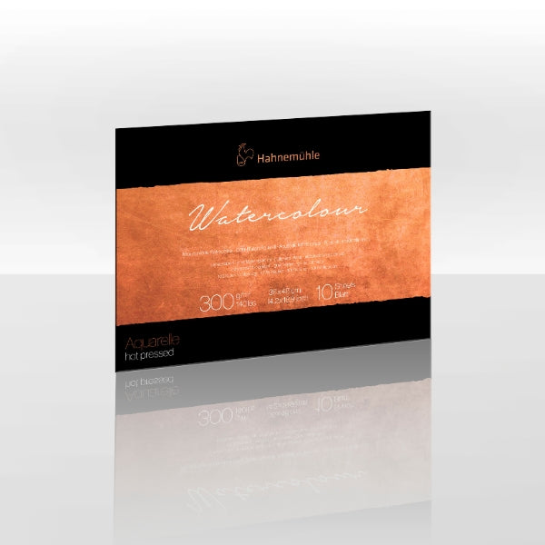 Hahnemuhle Collection Watercolour Block – 36 x 48cm – 300gsm – Hot Pressed