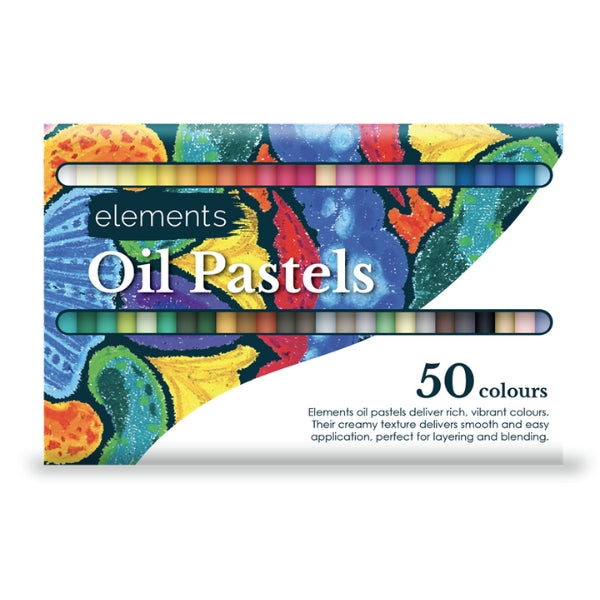 Elements Slim Oil Pastel 50 Set – Art & Craft Essential