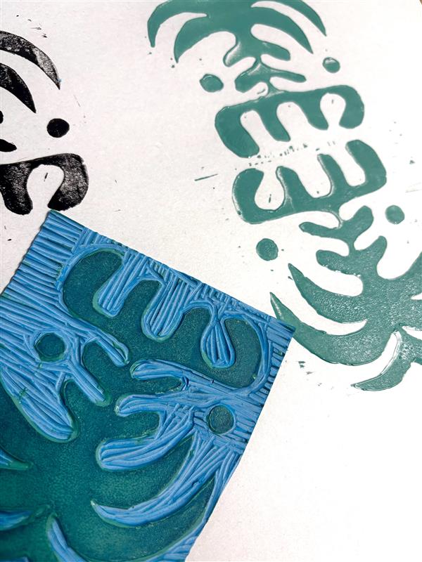 CREATE LINO BLOCK 6X8"