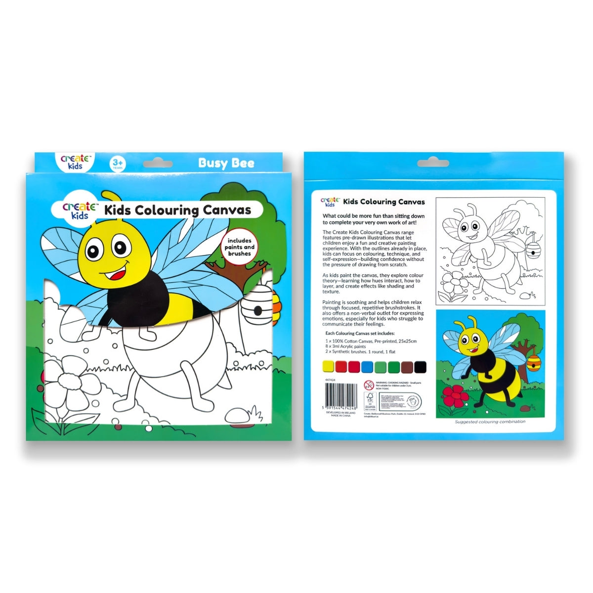Colouring Canvas Kit - Busy Bee - Create Kids image 5