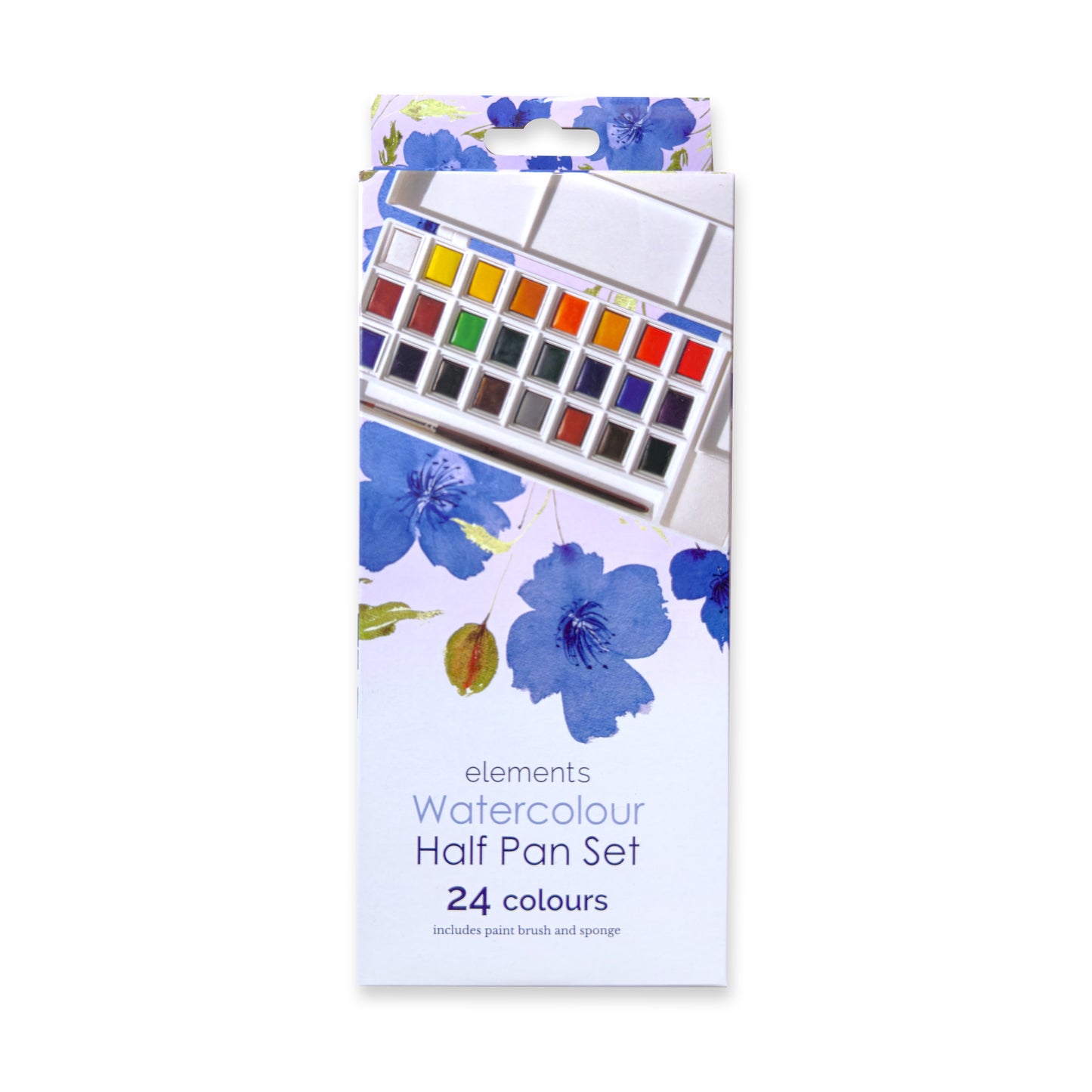 Create Elements Watercolour Half Pan Set – 24 Colours