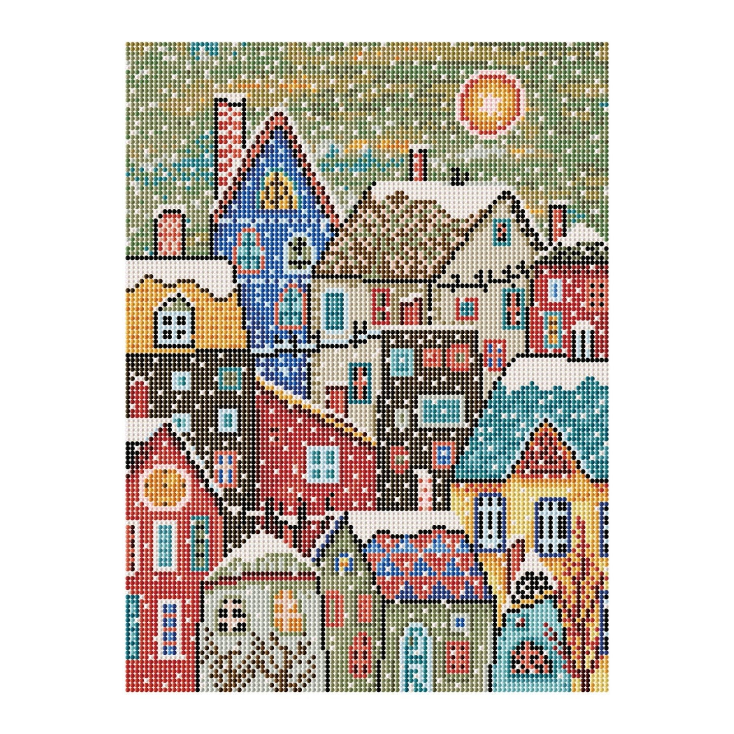 Diamond Dotz Stretched Canvas – Frosted Fantasy – 30 x 40cm