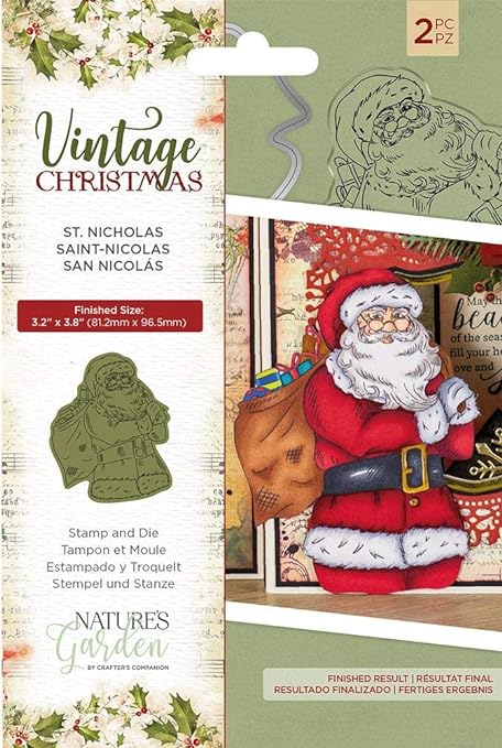 Vintage Christmas - Stamp & Die - St.Nicholas