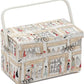 S&W Collection HGFB283 | Sewing Box with Fold Over Lid | Boulevard Pattern