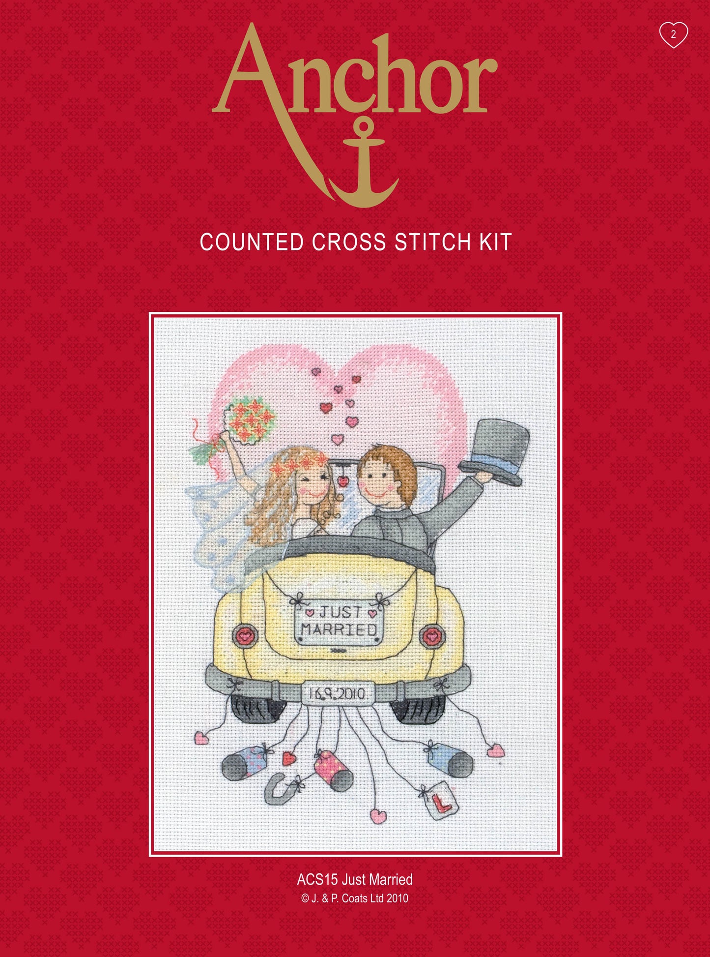 Anchor Counted Cross Stitch Kit Just Married