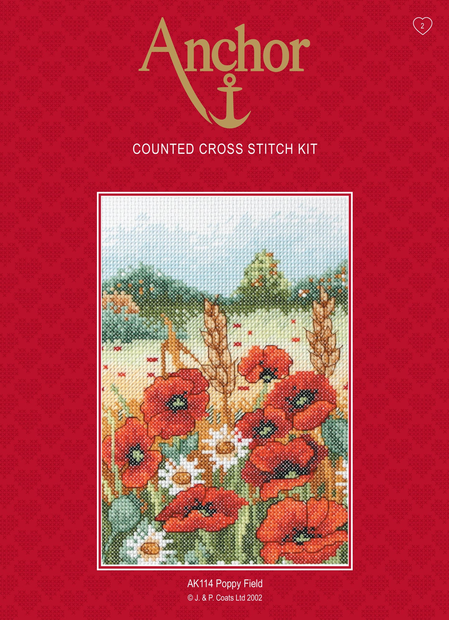 Anchor Counted Cross Stitch Kit Poppy Field