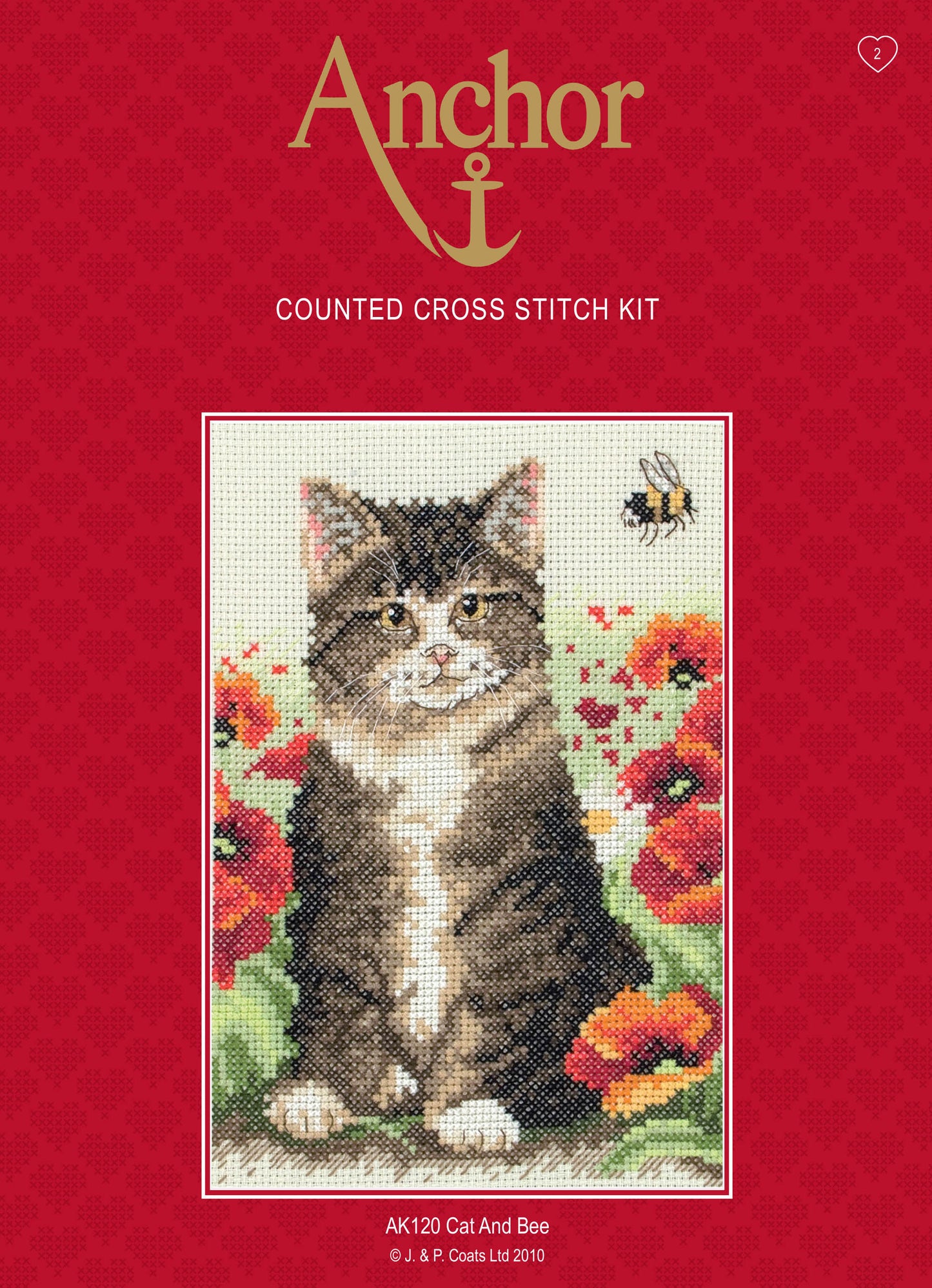 Anchor Counted Cross Stitch Kit Cat and Bee