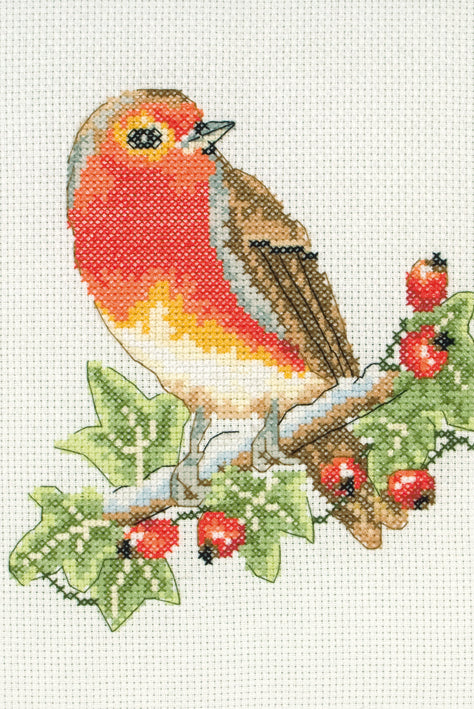 Anchor Counted Cross Stitch Kit Red Robin