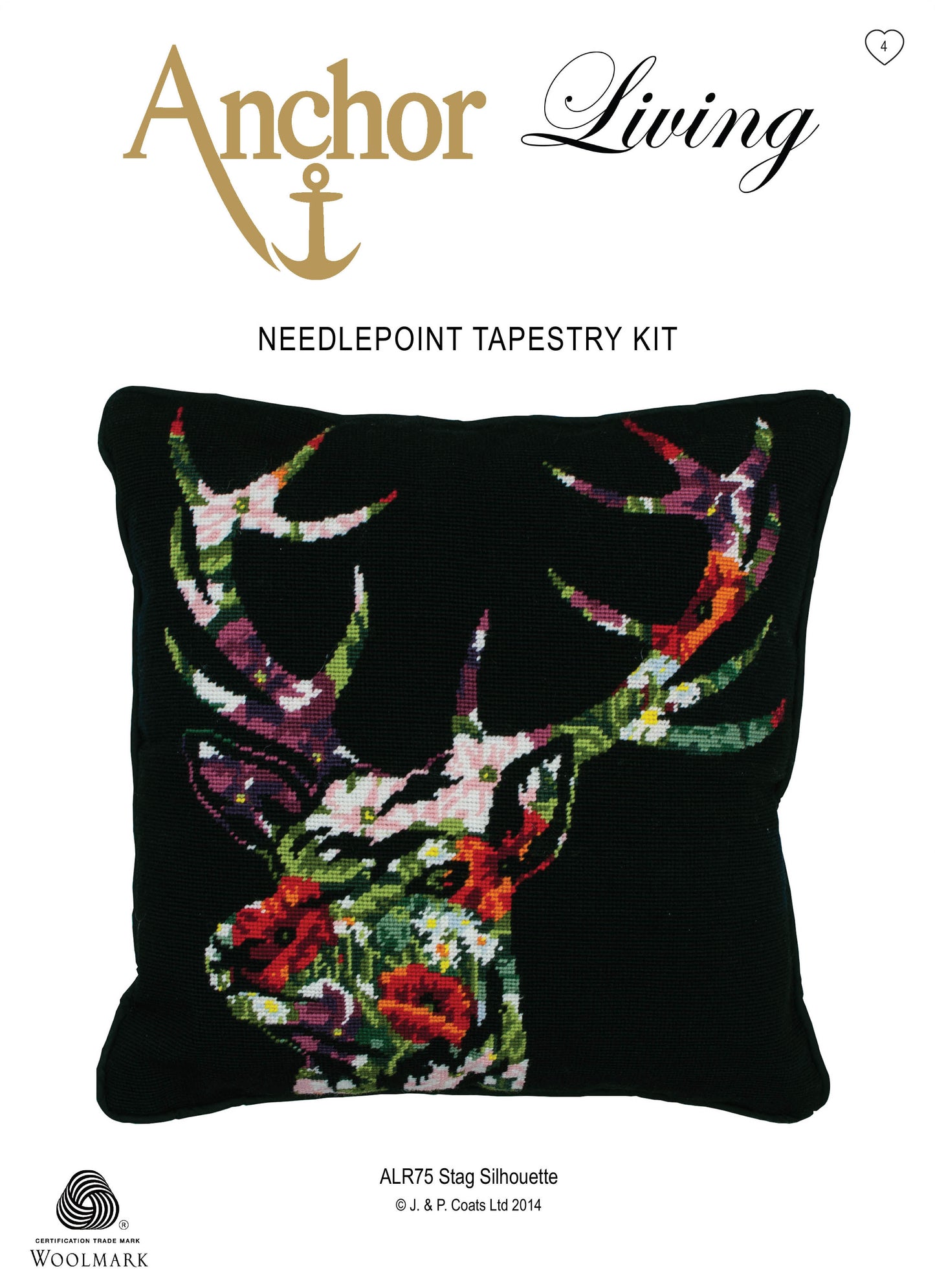 Anchor Tapestry Cushion Kit Stag Silhouette