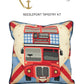 Anchor Tapestry Cushion Kit Red Bus on Union Jack