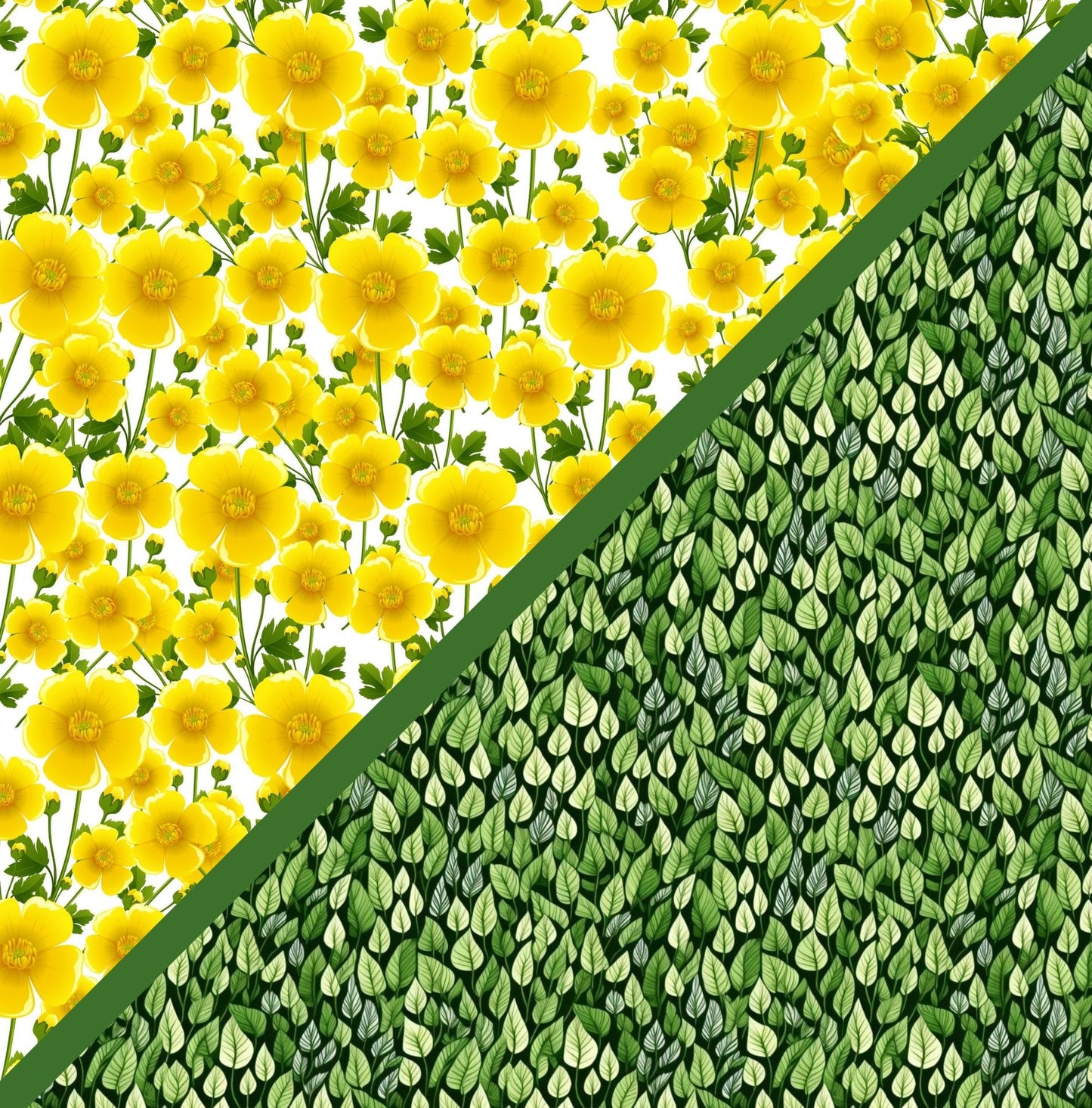 Digital Kit A4 Papers Buttercup Fields - 12 Designs