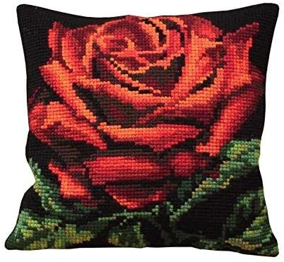 Collection D'Art - Cross Stitch Cushion Front Kit - Damask Rose