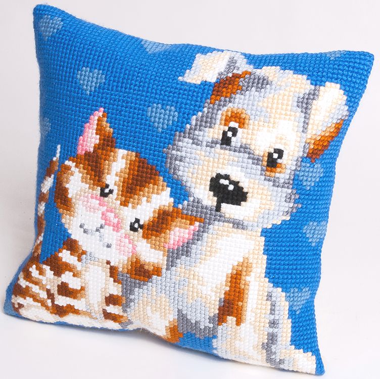 Collection D'Art - Cross Stitch Cushion Front Kit - Friends