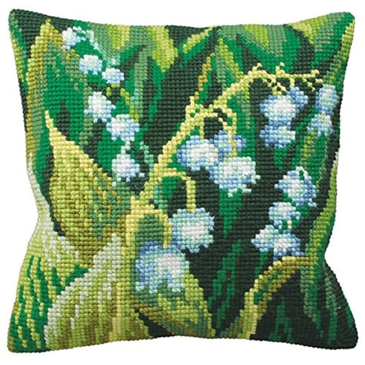 Collection D'Art - Cross Stitch Cushion Front Kit - Lily of valley
