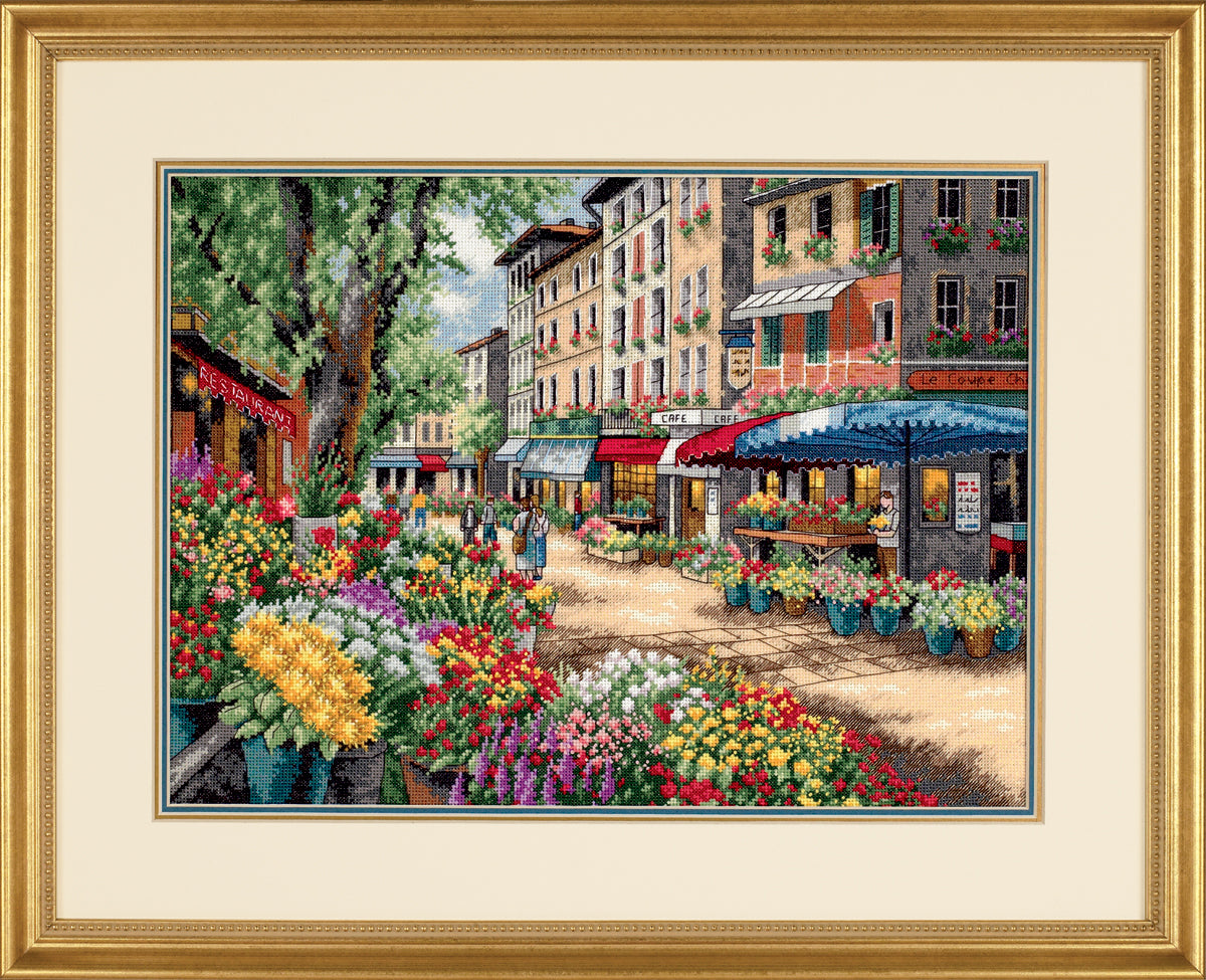 Dimensions Counted Gold Cross Stitch Kit Paris Market