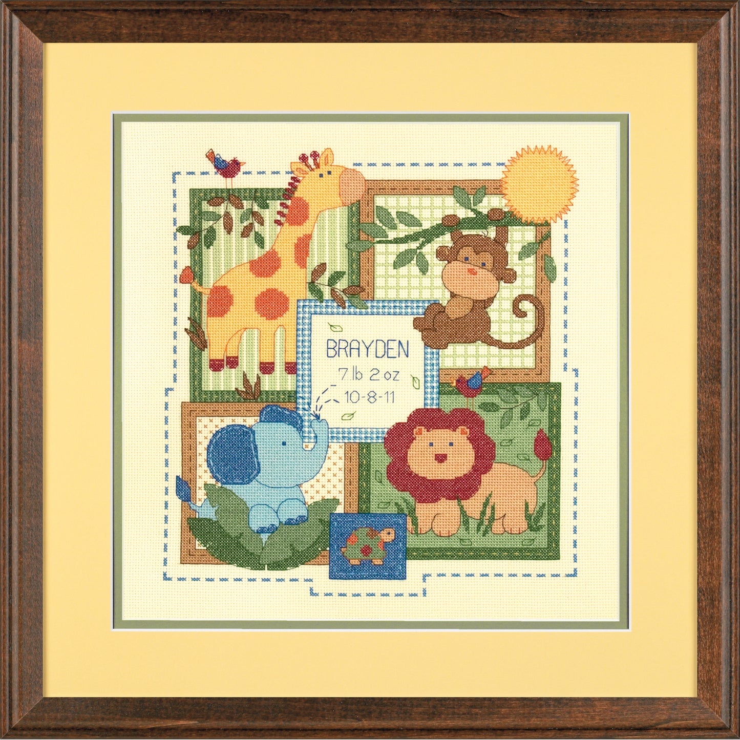 Dimensions Counted Cross Stitch Kit Birth Record Savannah